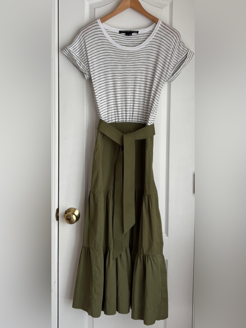 Veronica Beard Mix Media Midi Dress Size XS Quiet Luxury
